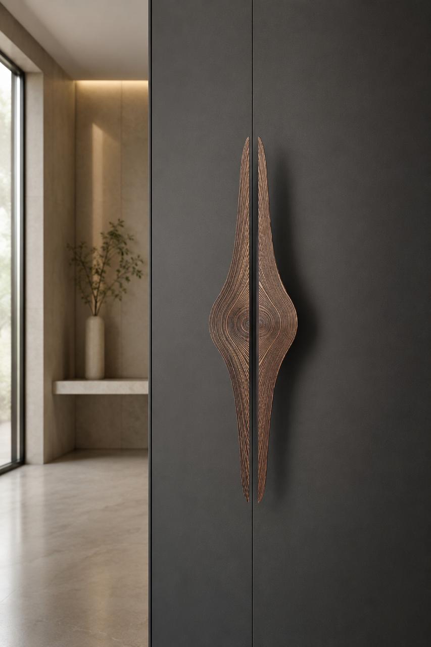 مسكة باب نحاس فاخرة بتصميم عصري - متجر الراجحي