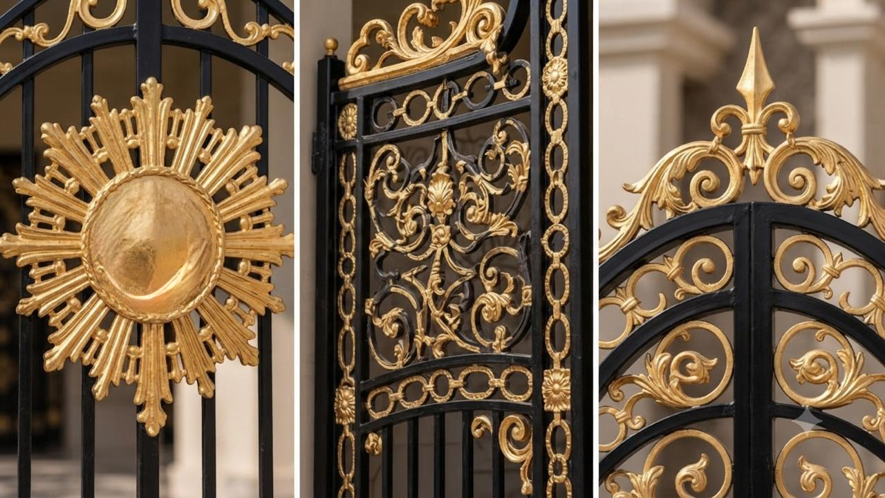باب حديد مشغول مودرن – باب خارجي فاخر عالي الجودة